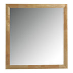 Santa Barbara - Modern Natural Rectangular Mirror