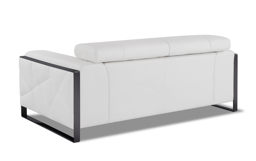 903 Divanitalia Loveseat with Adjustable Headrest in Top-grain Italian Leather