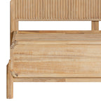 Mikala - Modern Natural Oak Bed - Modern Natural Oak Bed