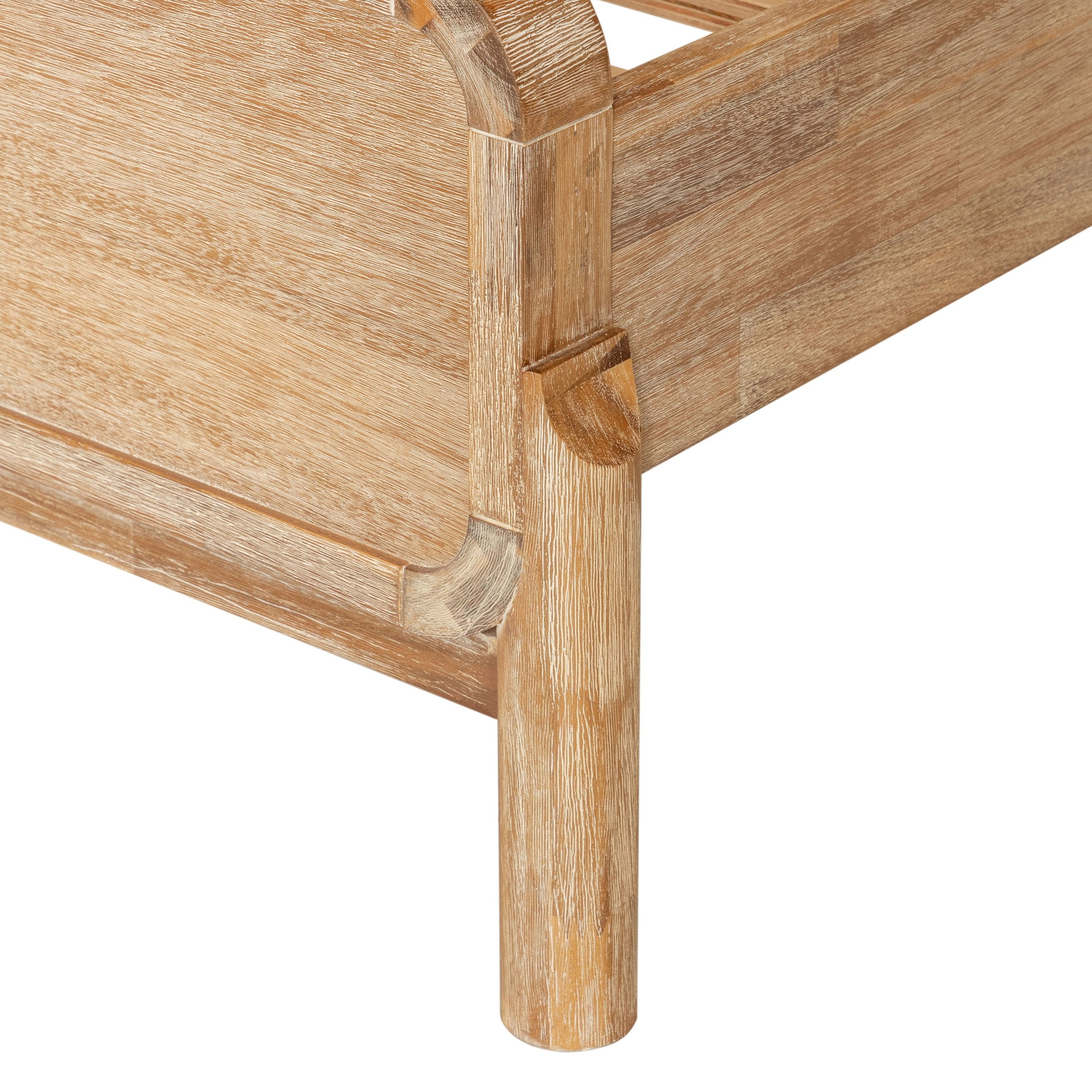 Mikala - Modern Natural Oak Bed - Modern Natural Oak Bed