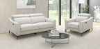 Eden - Modern White Leather Recliner Chair