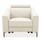 Eden - Modern White Leather Recliner Chair