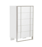 Cartier - Modern White + Stainless Steel Chest