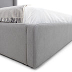 Byrne - Modern Grey Fabric Bed - Modern Grey Fabric Bed