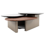Robson - Modern Ceramic + Walnut Coffee Table