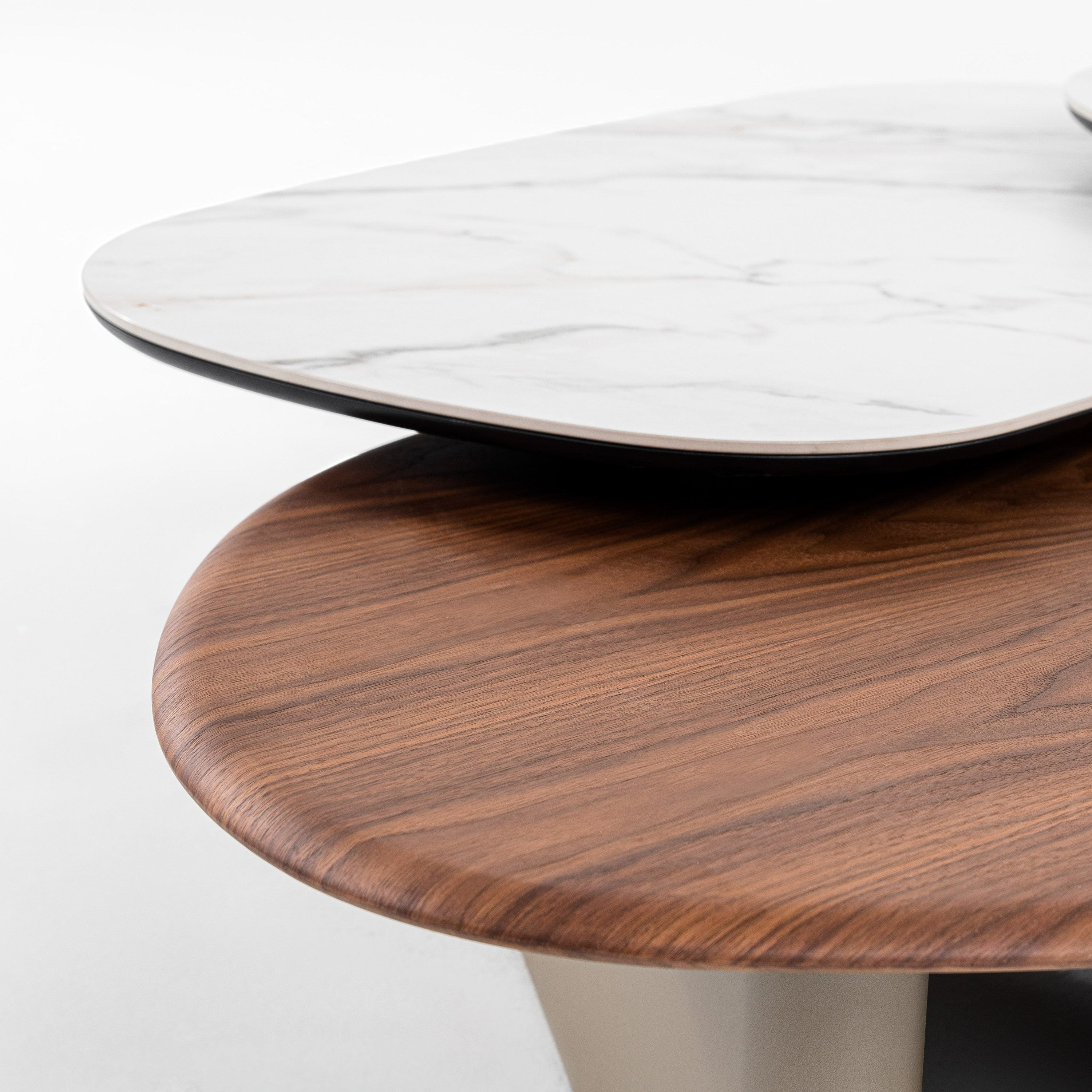 Robson - Modern Ceramic + Walnut Coffee Table