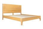 Eastern King Seattle - Modern Natural Oak Bed - Modern Natural Oak Bed