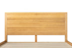 Eastern King Seattle - Modern Natural Oak Bed - Modern Natural Oak Bed