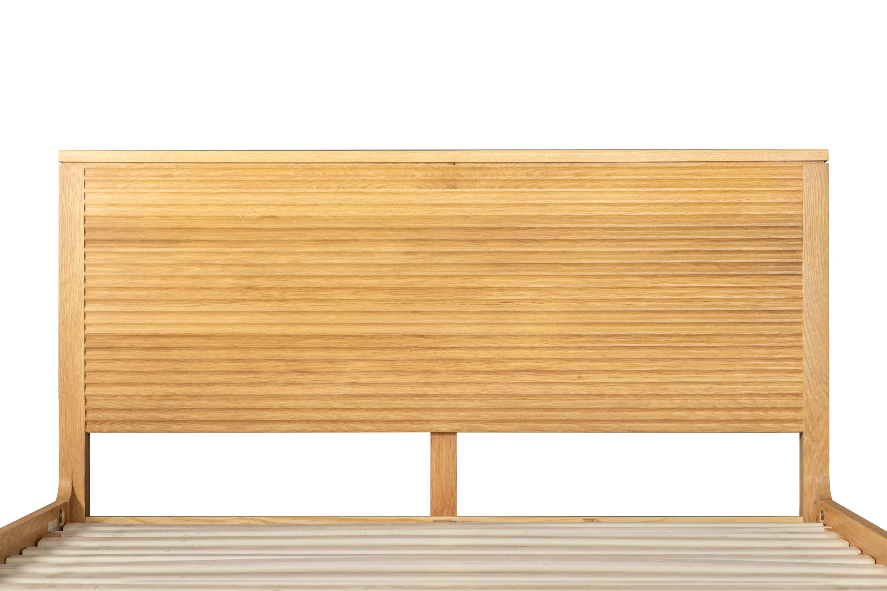 Eastern King Seattle - Modern Natural Oak Bed - Modern Natural Oak Bed