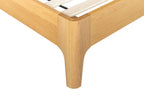 Eastern King Seattle - Modern Natural Oak Bed - Modern Natural Oak Bed