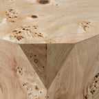 July - Modern Mapa Burl Round Coffee Table