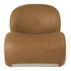 Donovan - Modern Brown Leather Accent Chair