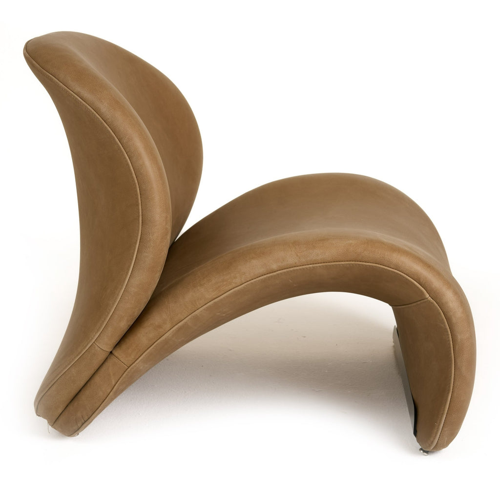 Donovan - Modern Brown Leather Accent Chair