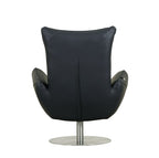 C74 Divanitalia Swivel Chair in Top-grain Italian Leather
