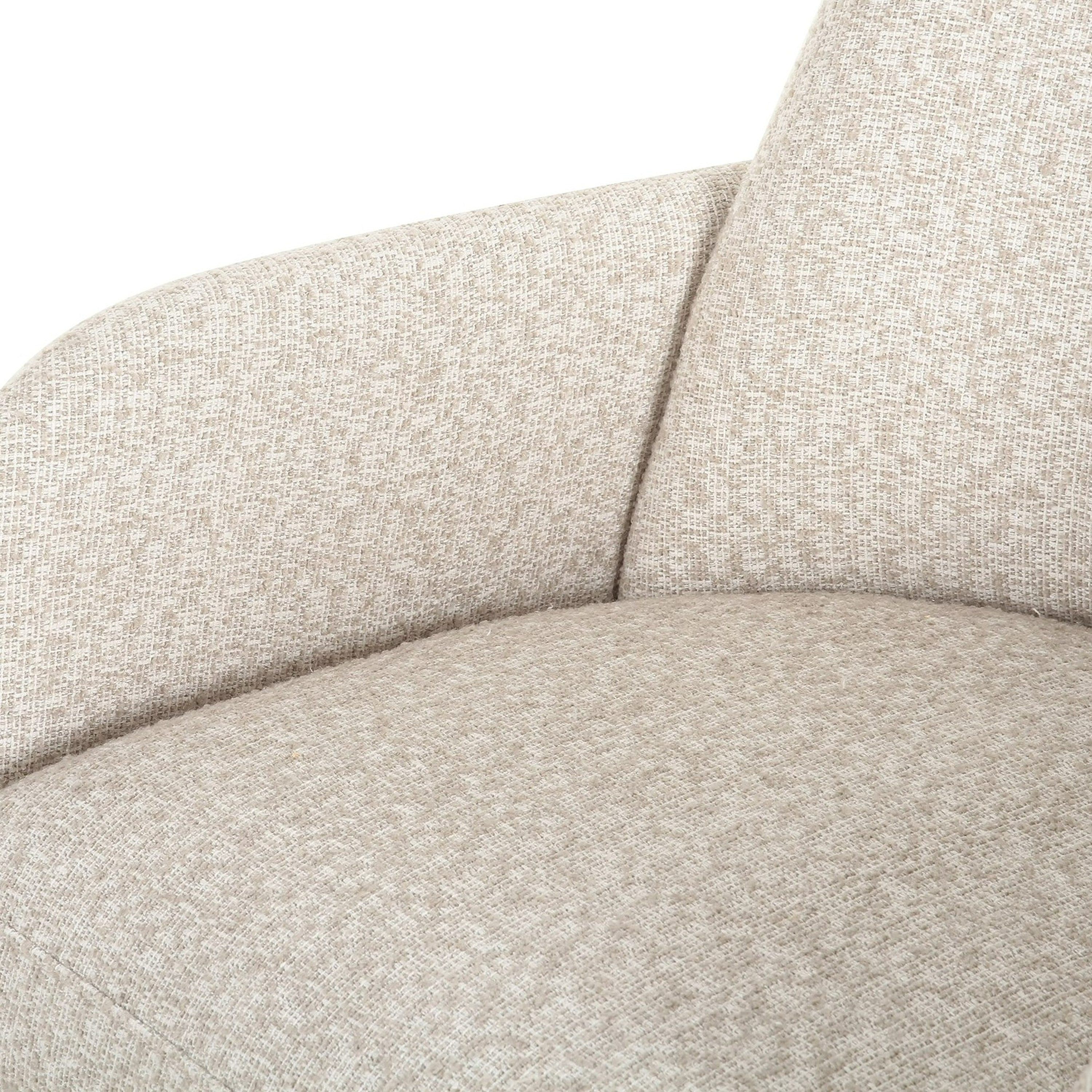 Cando - Modern Beige Fabric Dining Chair