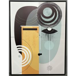 VIG23017 - 35 X 47 Black Framed Painting