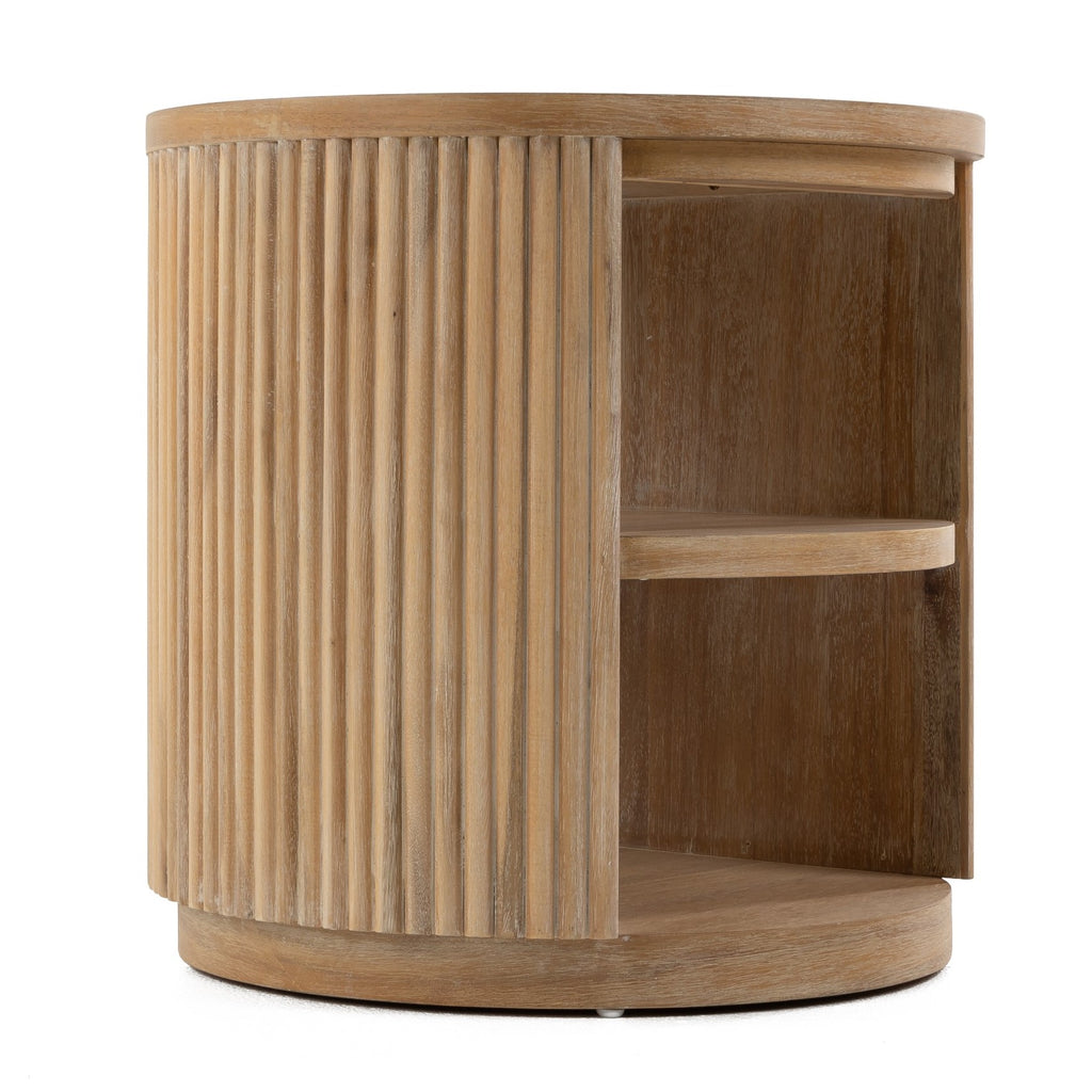 Jacobson - Modern Natural Acacia End Table