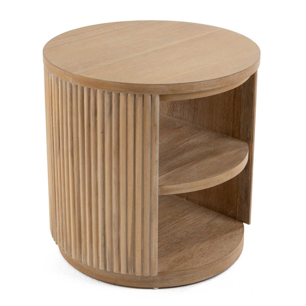 Jacobson - Modern Natural Acacia End Table