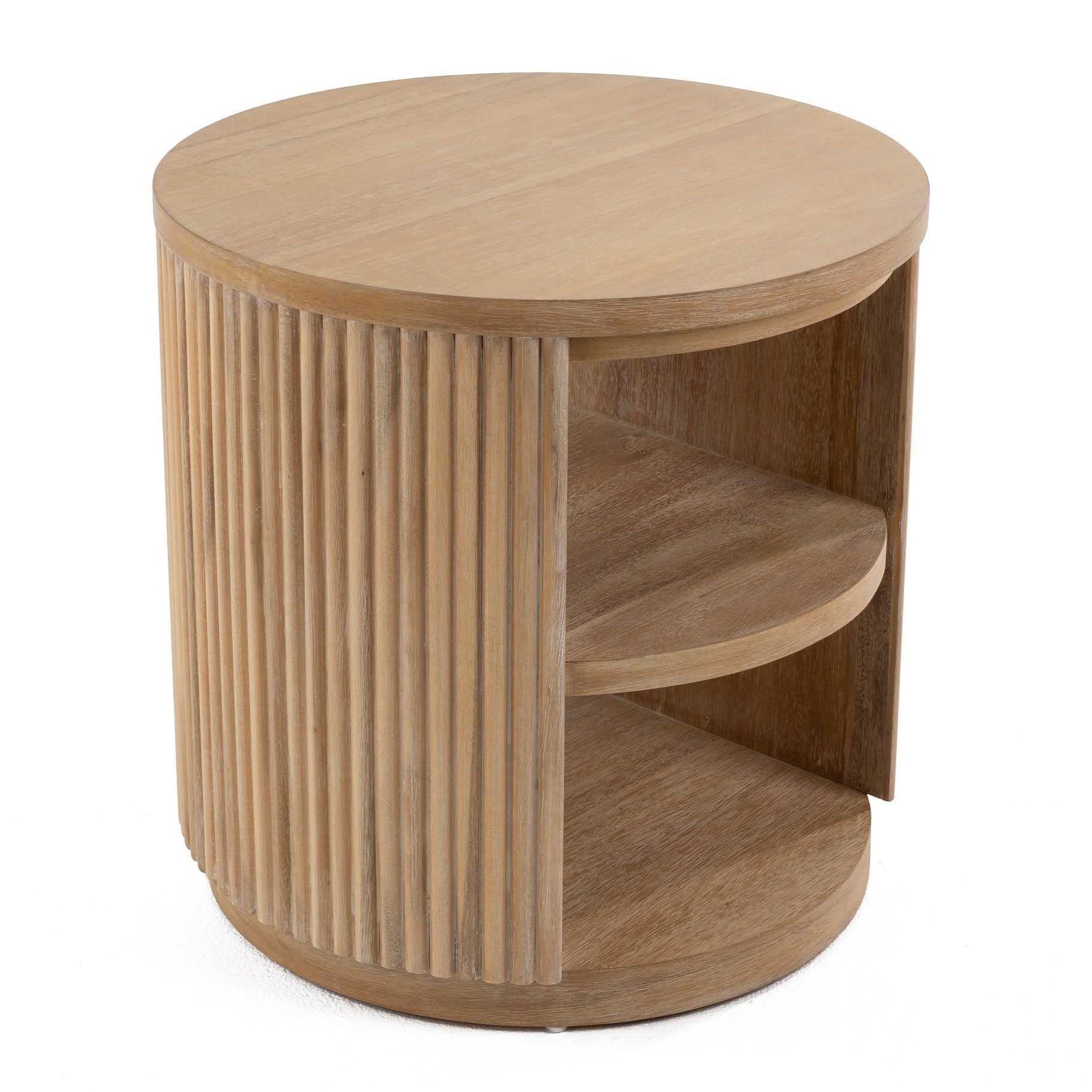 Jacobson - Modern Natural Acacia End Table
