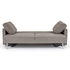 Fredonia Modern Grey Fabric Sofa Bed with Storage
