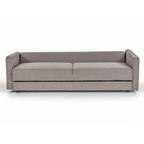 Fredonia Modern Grey Fabric Sofa Bed with Storage