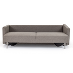 Fredonia Modern Grey Fabric Sofa Bed with Storage