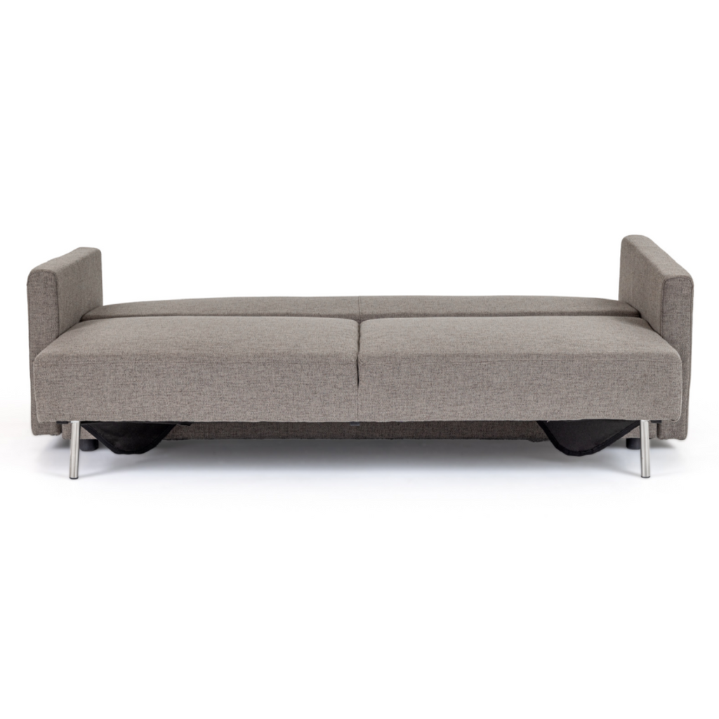 Fredonia Modern Grey Fabric Sofa Bed with Storage