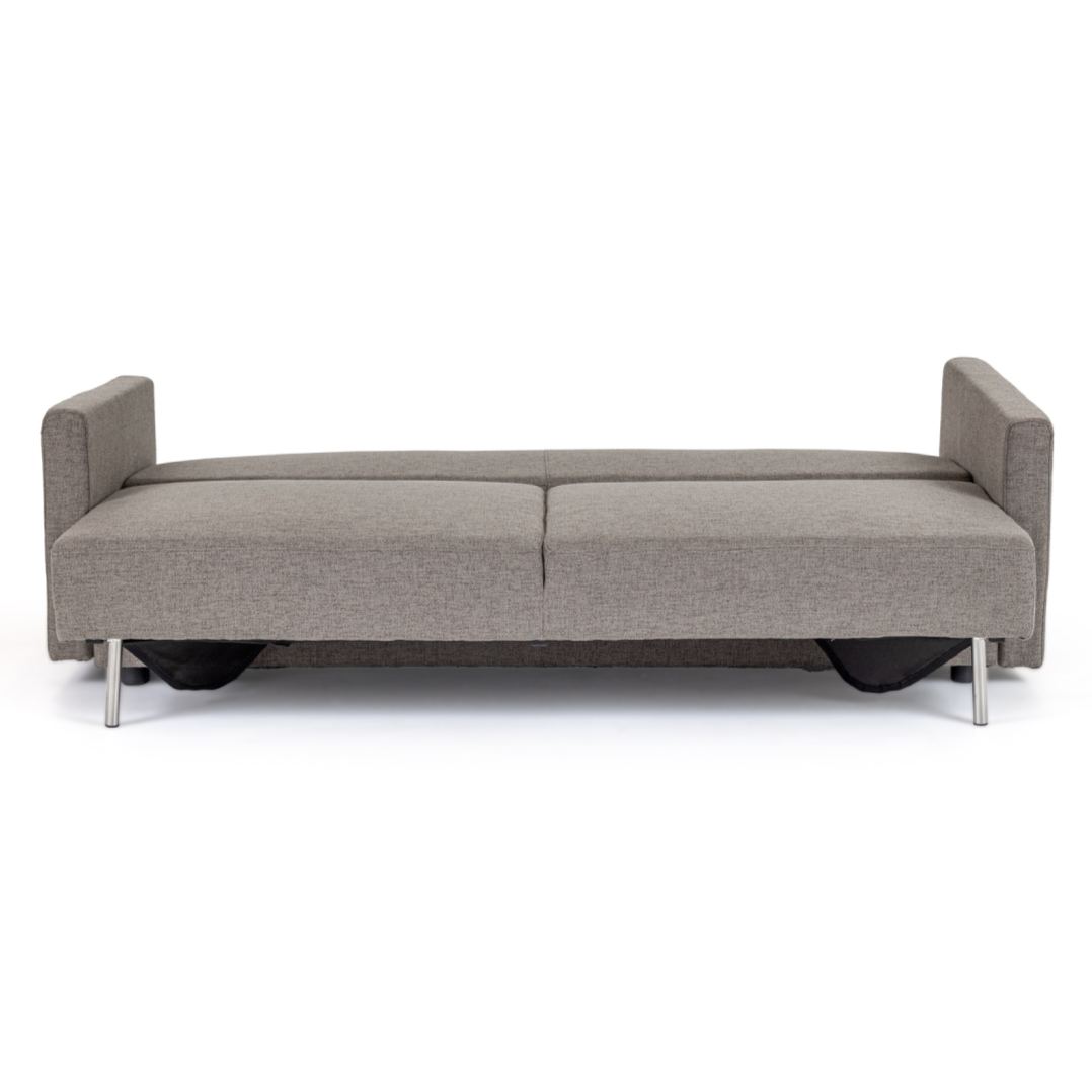 Fredonia Modern Grey Fabric Sofa Bed with Storage