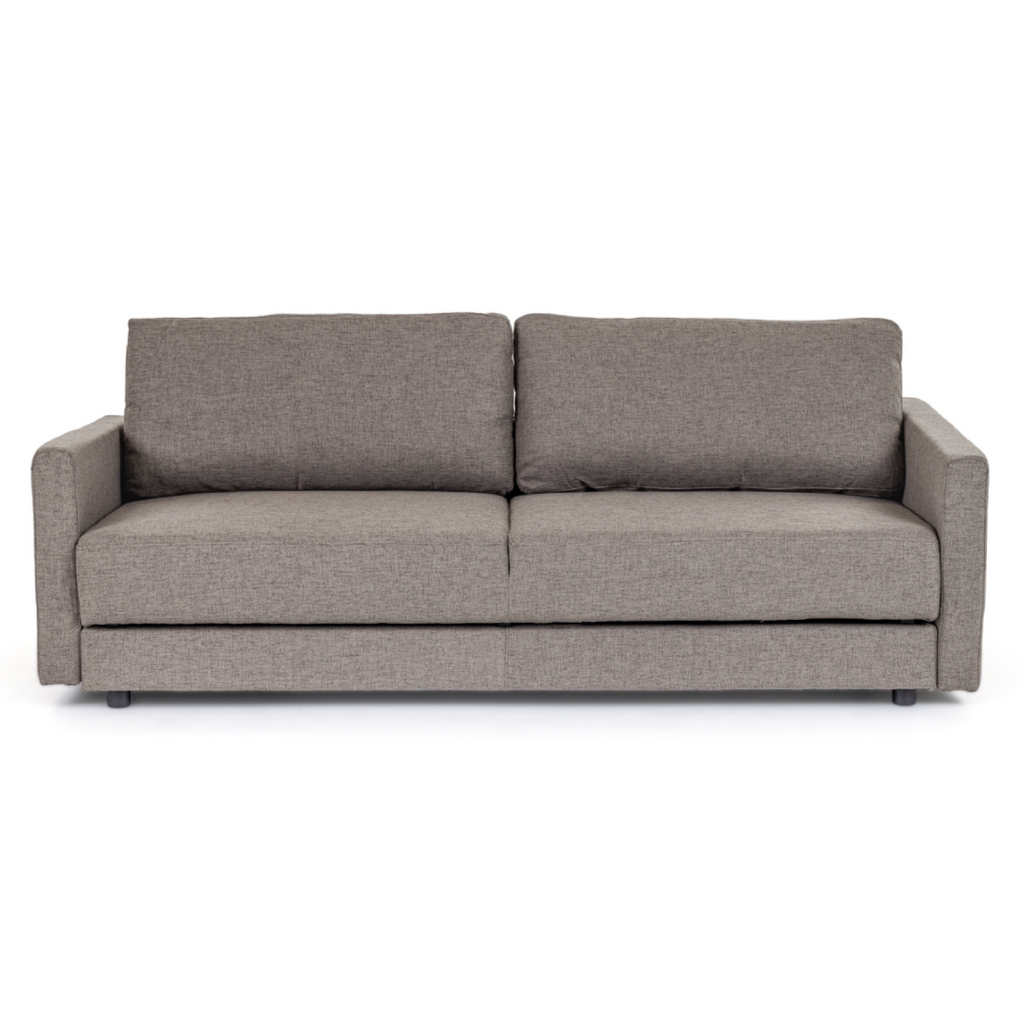 Fredonia Modern Grey Fabric Sofa Bed with Storage