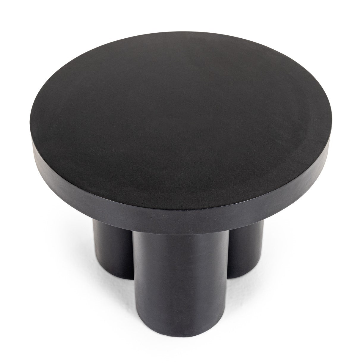 Bruni - Modern Black Concrete End Table