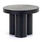 Bruni - Modern Black Concrete End Table