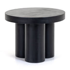 Bruni - Modern Black Concrete End Table