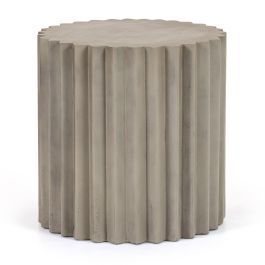 Evadale - Modern Grey Concrete End Table