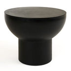 Fate - Modern Black Concrete End Table