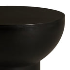 Fate - Modern Black Concrete End Table
