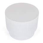 Gruver - Modern White Concrete End Table