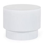 Gruver - Modern White Concrete End Table