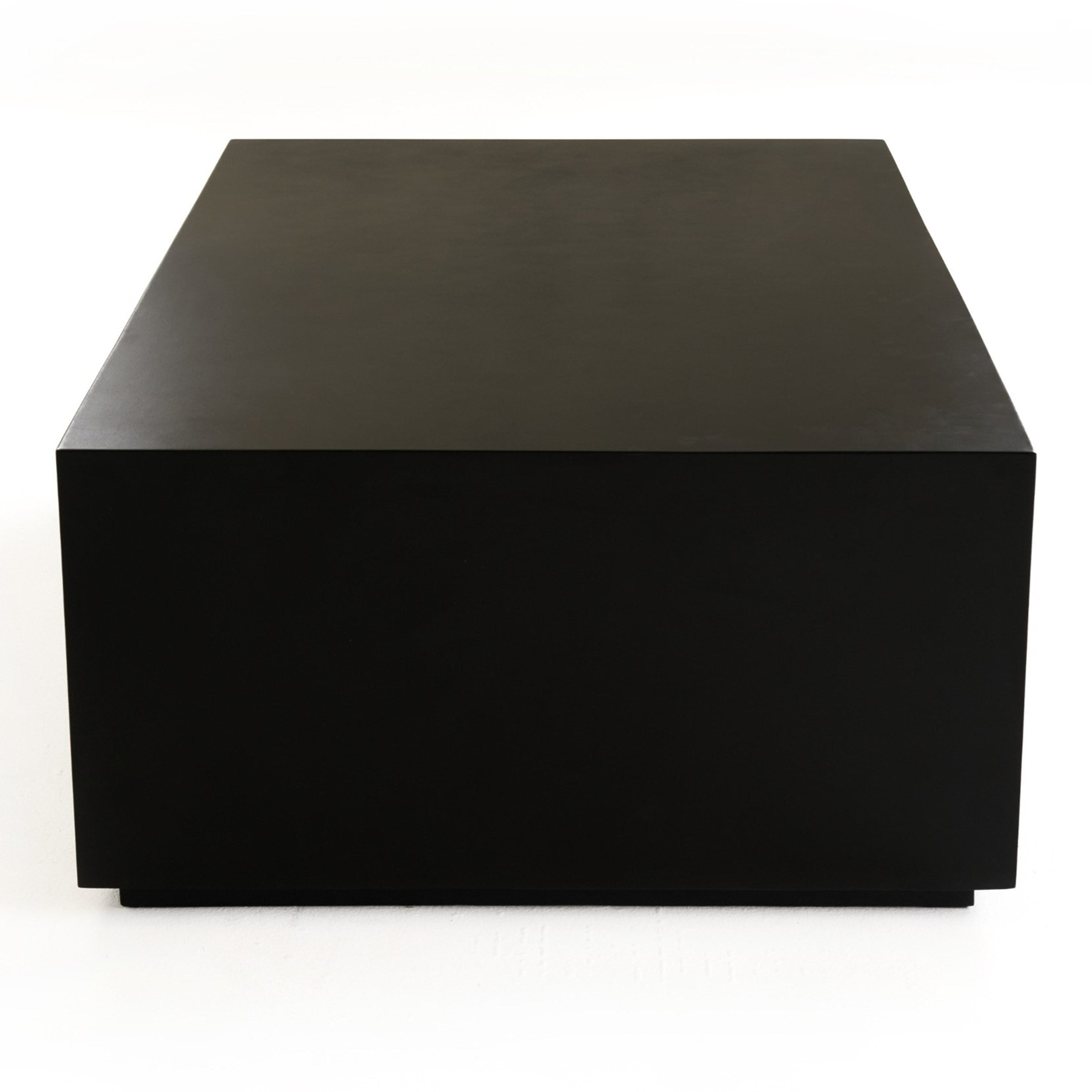Fresno - Modern Black Concrete Coffee Table