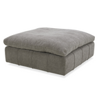 Vicki - Modern Grey Fabric Ottoman