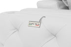 1050 Divanitalia 2-Piece Sofa Set in Top-grain Italian Leather - White - SKU 1050-WHITE-3PC - view 11