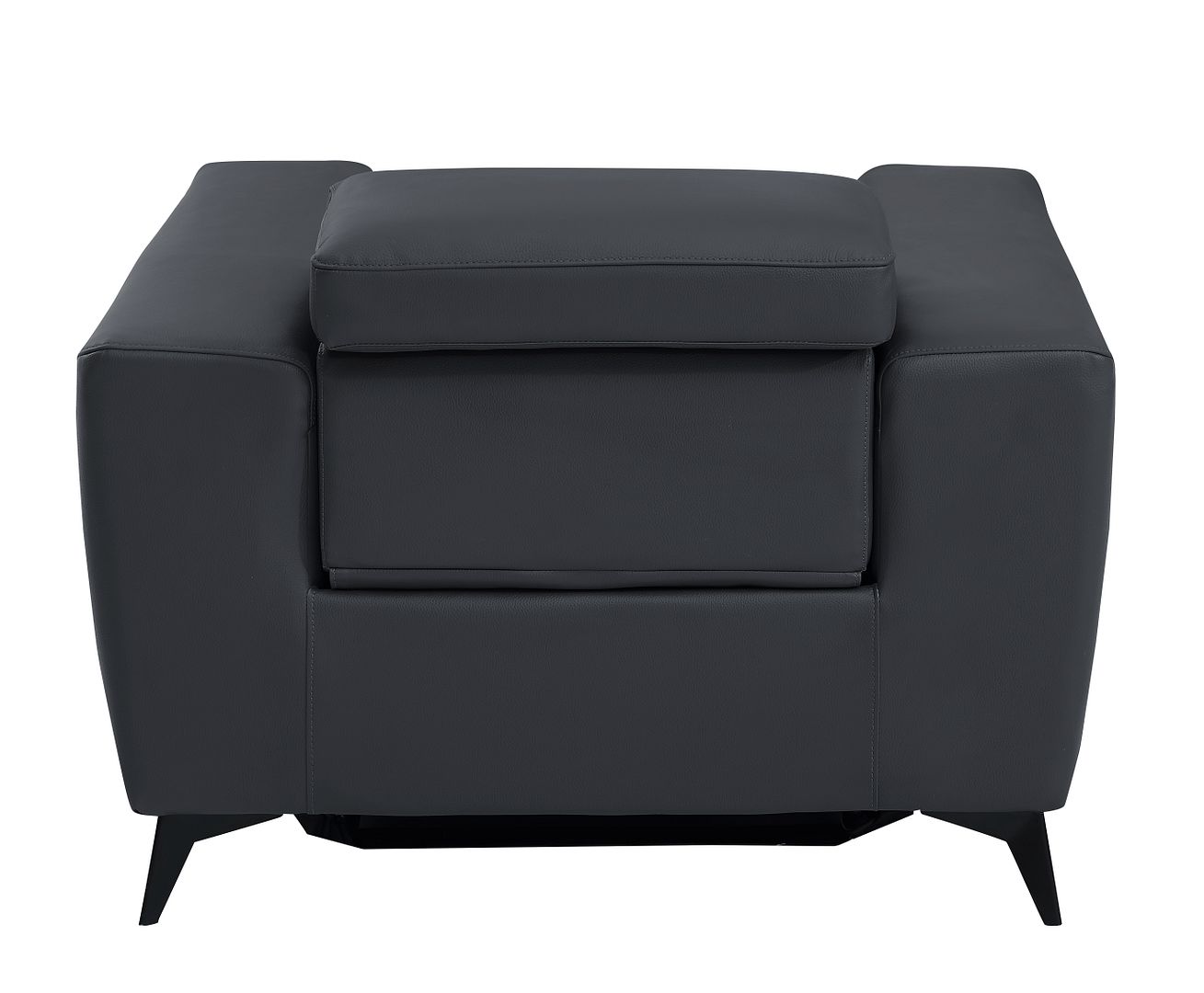 989 Divanitalia Power Reclining Arm Chair with Power Headrest in Top-grain Italian Leather