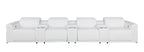 1126 Divanitalia 7-Piece Modular Power Reclining Sofa in Top Grain Italian Leather with 4 Power Recliners & Power Headrests - White - SKU 1126-WHITE-7.4-HT - view 3