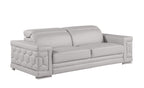 296 Modern Genuine Leather 3-Piece Sofa Set - Light Grey - SKU 296-LT-GREY-3PC - view 4
