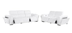 1224 Divanitalia 5-Piece Modular Power Reclining Sofa and Loveseat Set in Top Grain Italian Leather with 4 Power Recliners & Power Headrests - White - SKU 1224-WHITE-5.4-HT-2PC - view 4