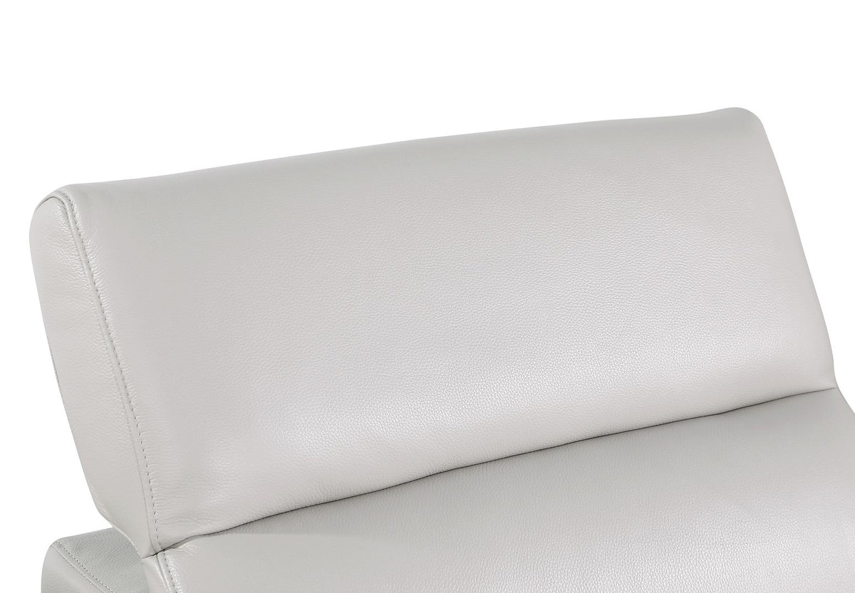 1126 Divanitalia 7-Piece Modular Power Reclining Sofa in Top Grain Italian Leather with 4 Power Recliners & Power Headrests - Light Grey - SKU 1126-LT_GREY-7.4-HT - view 13