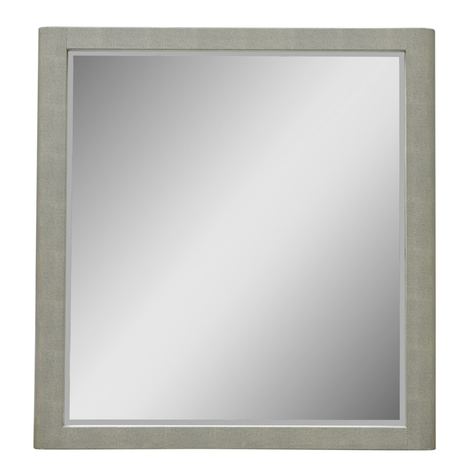 Lois - Modern Beige Shagreen Mirror