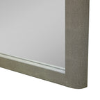 Lois - Modern Beige Shagreen Mirror