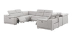 2679 8-Piece U-Shaped Power Reclining Sectional Sofa in Genuine Leather - 4 Recliners