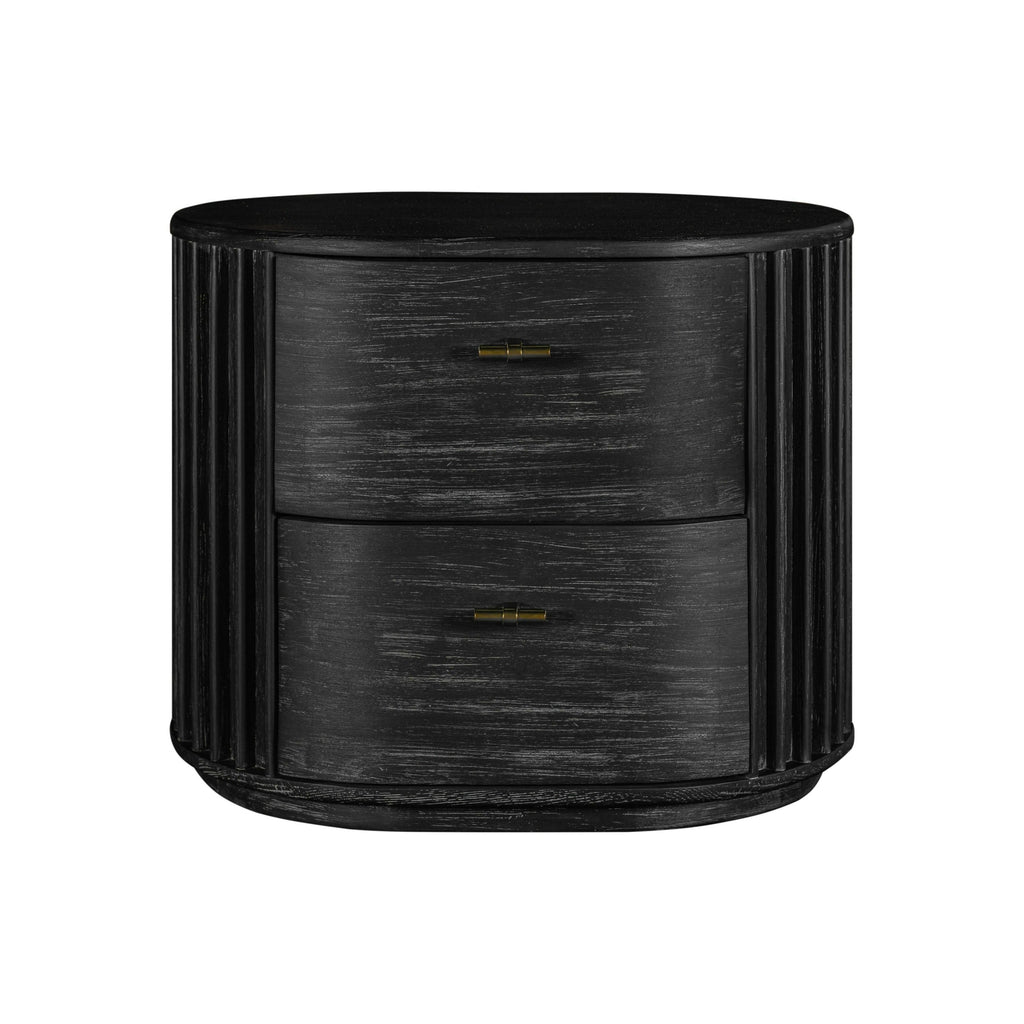 Fields - Modern Black Acacia Bedroom Set - Modern Black Acacia Bedroom Set