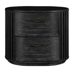 Fields - Modern Black Acacia Nightstand
